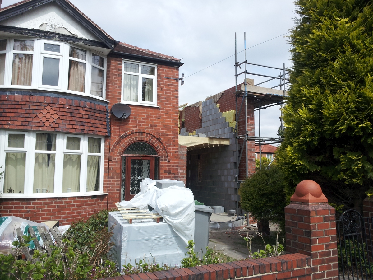 House extension in progress
